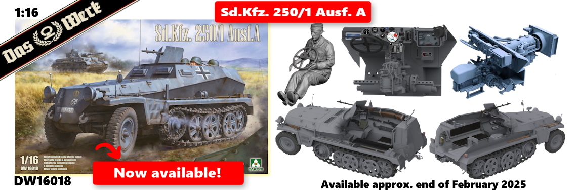 DAS WERK new release DW16018 - Sd.Kfz. 250/1 Ausf. A