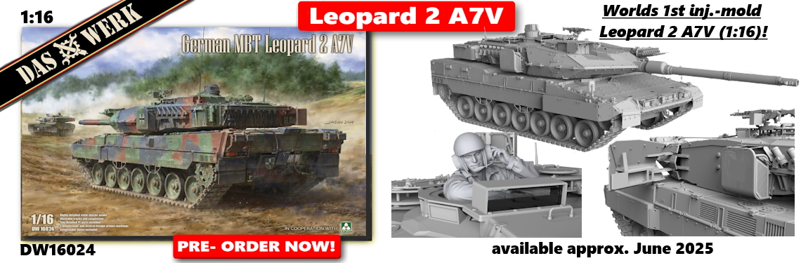 New release DAS WERK DW16024 Leopard 2 A7V (1:16)