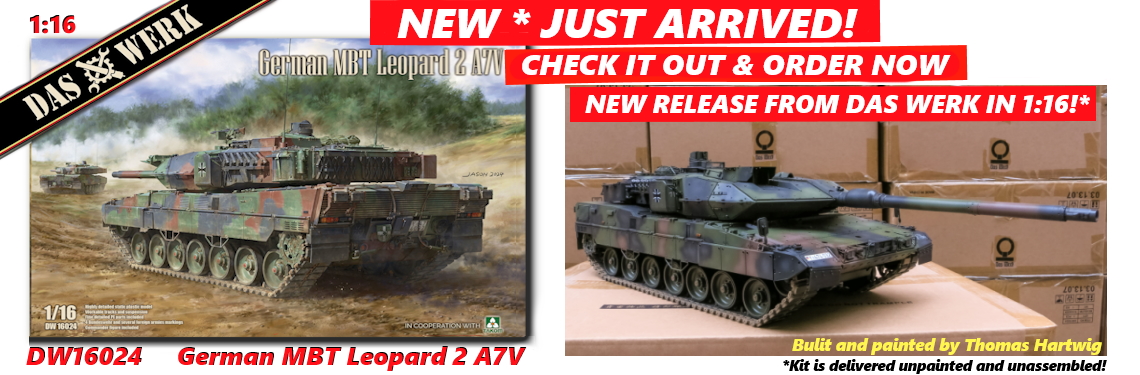 New release DAS WERK DW16024 Leopard 2 A7V (1:16)