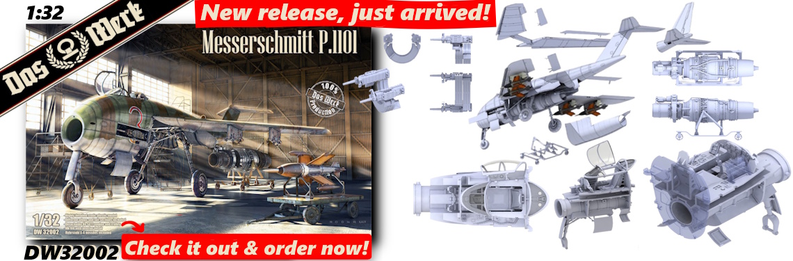 New release DAS WERK DW32002 Messerschmitt P.1101 (1:32)