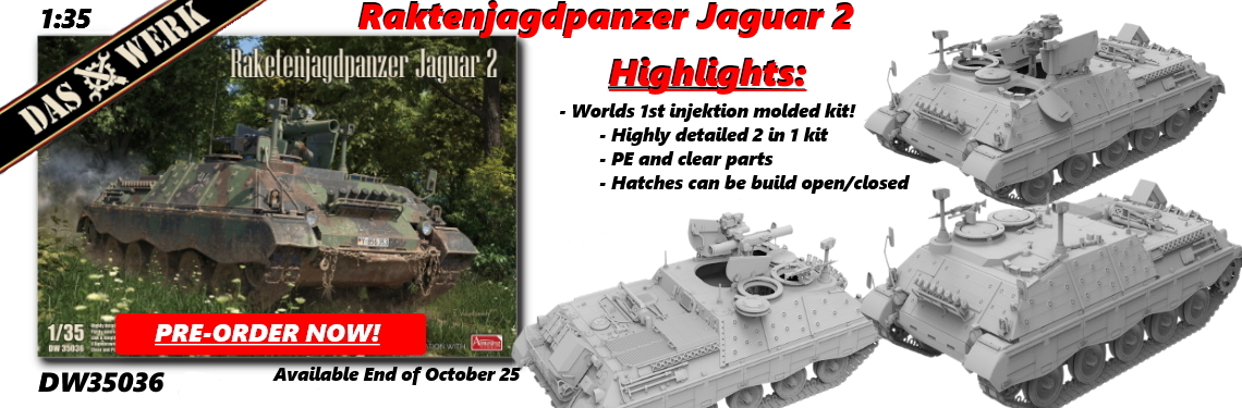 New release DAS WERK DW35026 Raketenjagdpanzer Jaguar 2 (1:35)