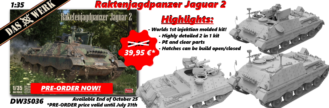 New release DW35036 Raketenjagdpanzer Jaguar 2 DAS WERK