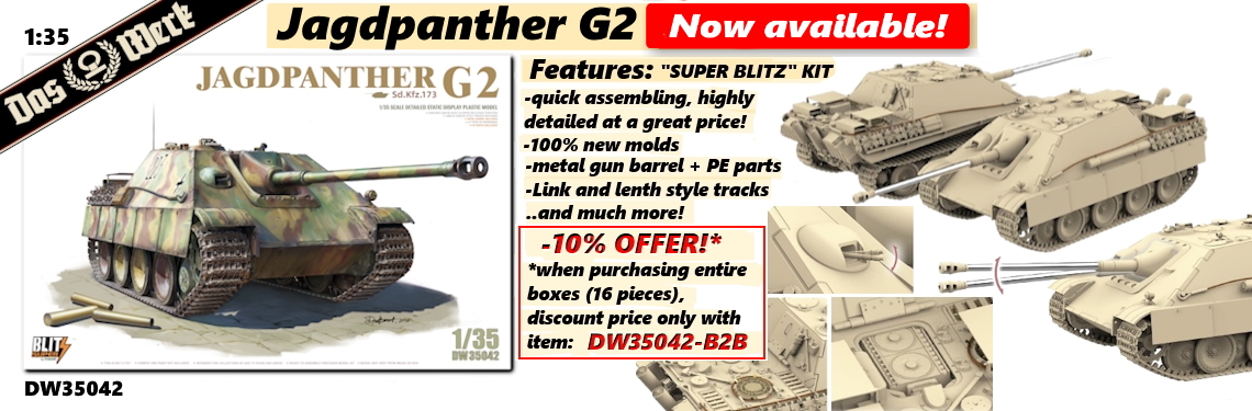 New release DAS WERK DW35042 Jagdpanther G2 - SUPER BLITZ (1:35)
