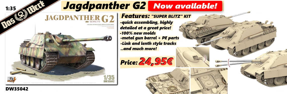 New release DW35042 Jagdpanther G2 - SUPER BLITZ DAS WERK