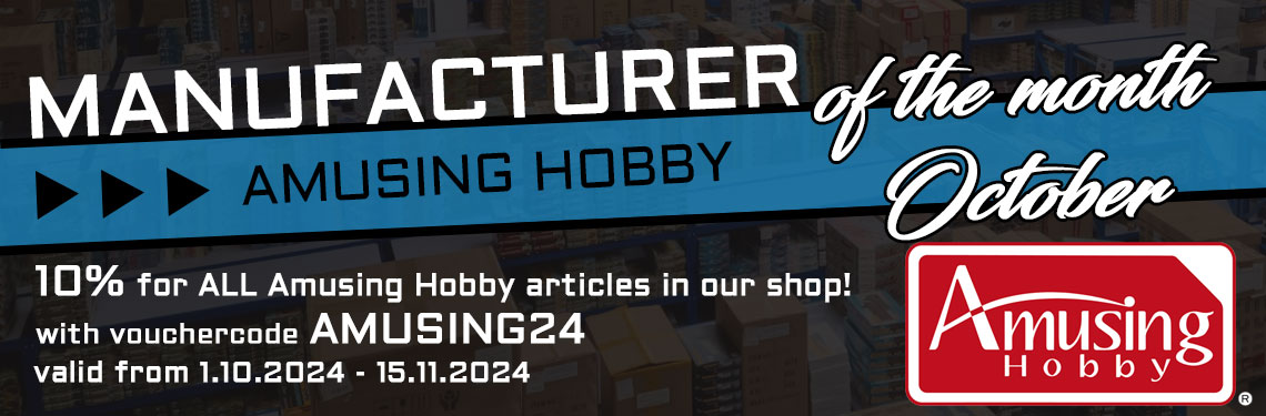 Manufacturer of the month October 2024 AMUSING HOBBY