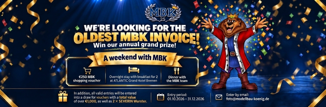 Information and Terms of Participation | We are looking for the oldest MBK invoice! | „Q4 – 25 Years of MBK | 2026“