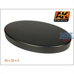 WOODEN OVAL BASE big 30 x 20 x 3 cm