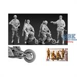 WWII British Paratroopers & Mini Bike Set