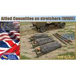Allied Casualties On Stretchers (WWII)