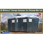 US Military 8' Storage Container Set (Vietnam War)