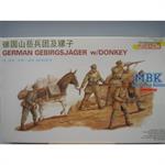Gebirgsjäger mit Esel
