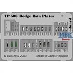 Dodge Data plates