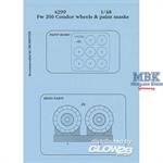 Focke Wulf Fw 200 Condor wheels Für Trumpeter Baus