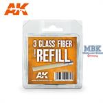 3 glass fiber refill / Glasfasen Nachfüllpack