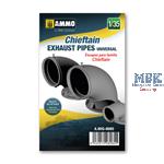 Chieftain exhaust pipes universal 1:35