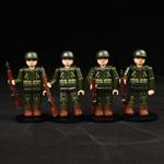WW2 American Infantry Rifleman 4-Men Squad