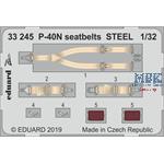 Curtiss P-40N Kittyhawk seatbelts STEEL 1/32 Curtiss P-40N Kittyhawk seatbelts STEEL 1/32