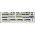 Boeing CH-47A Chinook seatbelts STEEL   1/48