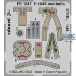 Lockheed F-104S Starfighter seatbelts STEEL 1/48