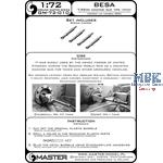 Besa machine gun barrel tips (7.92mm) (4pcs)