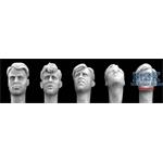 5 different Heads, with 40´s Haircut