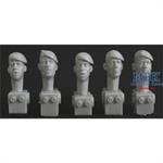 5 Heads Berets modern Style left pull