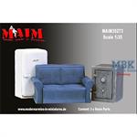 Furniture Set (Safe, Sofa, Refrigerator)
