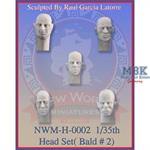 Head Set No. 2 bald heads