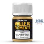 Vallejo Pigment Dark Yellow Ocre - Dunkles Gelbock