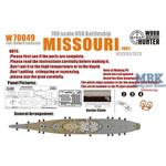 WWII USS Missouri(for Trumpeter 05705)