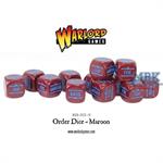 Bolt Action: Order Dice pack - Maroon