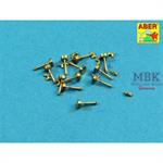 Wing nuts with turned bolt 12x pcs