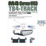 T84 Workable Track Link M4 Sherman HVSS (rubber)