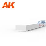 Styrene Strips 1.00 X 2.00 X 350mm (10 units)