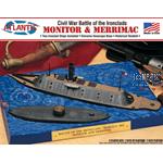 Civil W.Battle of the Ironclads Monitor & Merrimac