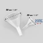 Plastic Funnels: 30mm and 50mm / Trichter
