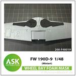 Fw 190D Wheel bay - FOAM mask MiniArt