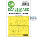Gloster Meteor F.4 one-sided mask for HK Models