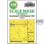 F-14D double-sided painting mask for Tamiya