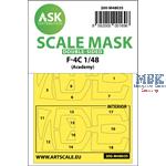 F-4C double-sided painting mask for Academy