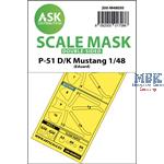 P-51D/K Mustang double-sided mask for Eduard