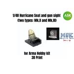 Hurricane Seat and gun sight (Mk.II and Mk.III)