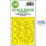 F-86K Sabre Dog double-sided express fit mask