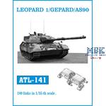 Leopard 1, Gepard, AS-90 tracks