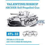 Valentine, Bishop, Archer SPG tracks