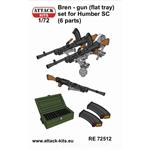 Bren-Gun (flat tray) Set for Humber SC 1/72
