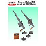French Reibel MG detail set 3D 1:72