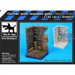 Corner with wooden gate (50x50 mm)