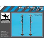 Telegraph poles (2 pcs) 1:35