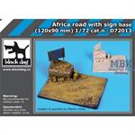 Africa road with sign base